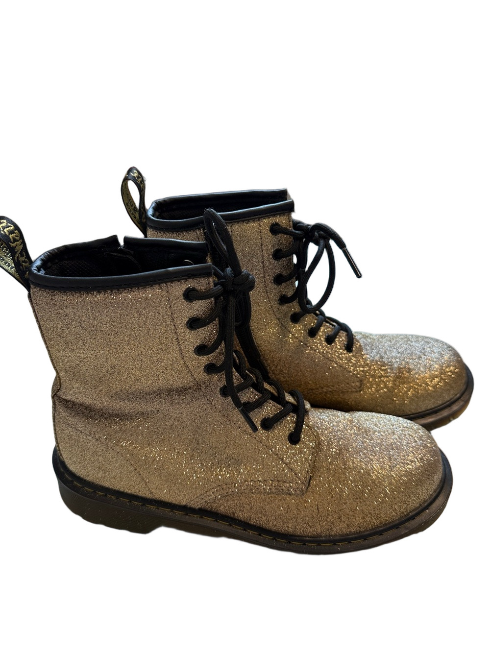 Dr. Doc Martens Gold Delaney Glitter Boot sz 7